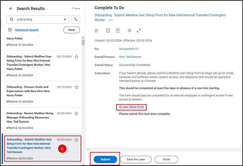 Onboarding Managers Medline HR Help Center